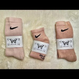 Hand made tye dye Nike socks